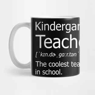 Funny kindergarten Teacher Meaning T-Shirt Awesome Definition Classic Mug